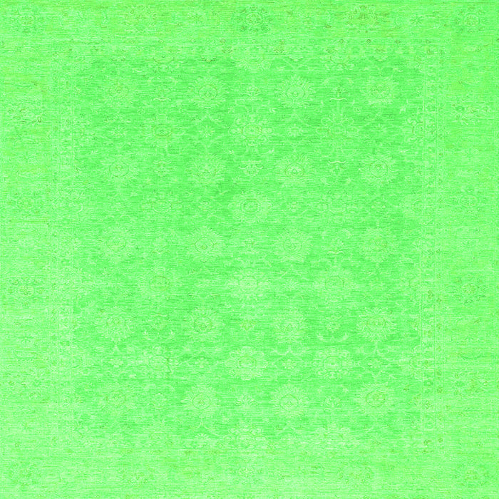 Square Oriental Green Modern Rug, abs2628grn