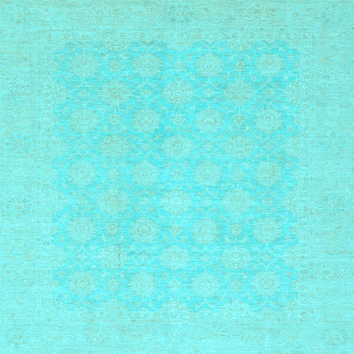 Square Oriental Light Blue Modern Rug, abs2628lblu