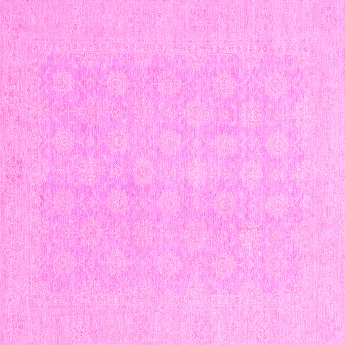 Square Oriental Pink Modern Rug, abs2628pnk