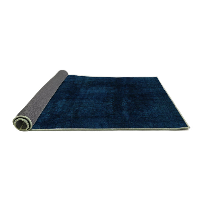 Sideview of Oriental Turquoise Modern Rug, abs2629turq