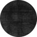 Round Machine Washable Oriental Gray Modern Rug, wshabs2629gry