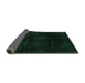 Sideview of Oriental Green Modern Rug, abs2629grn