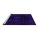 Sideview of Machine Washable Oriental Pink Modern Rug, wshabs2629pnk