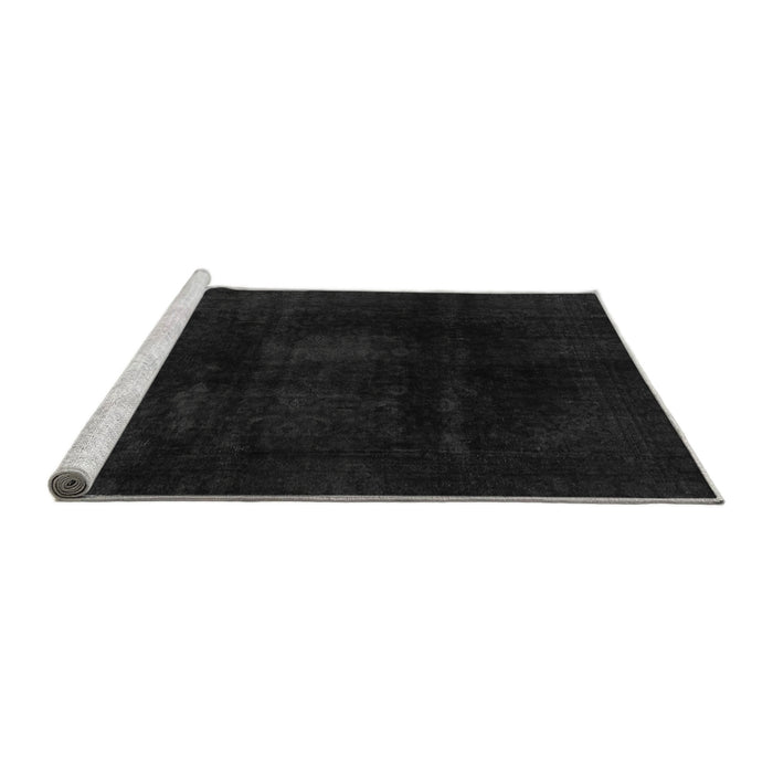 Sideview of Machine Washable Oriental Gray Modern Rug, wshabs2629gry