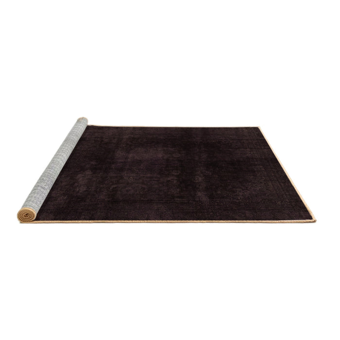 Sideview of Machine Washable Oriental Brown Modern Rug, wshabs2629brn