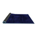 Sideview of Oriental Blue Modern Rug, abs2629blu