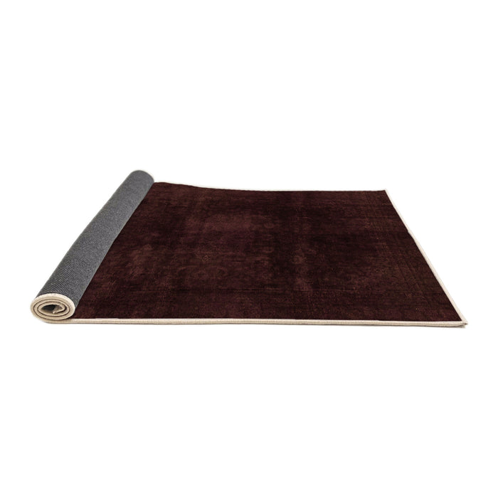 Sideview of Oriental Orange Modern Rug, abs2629org