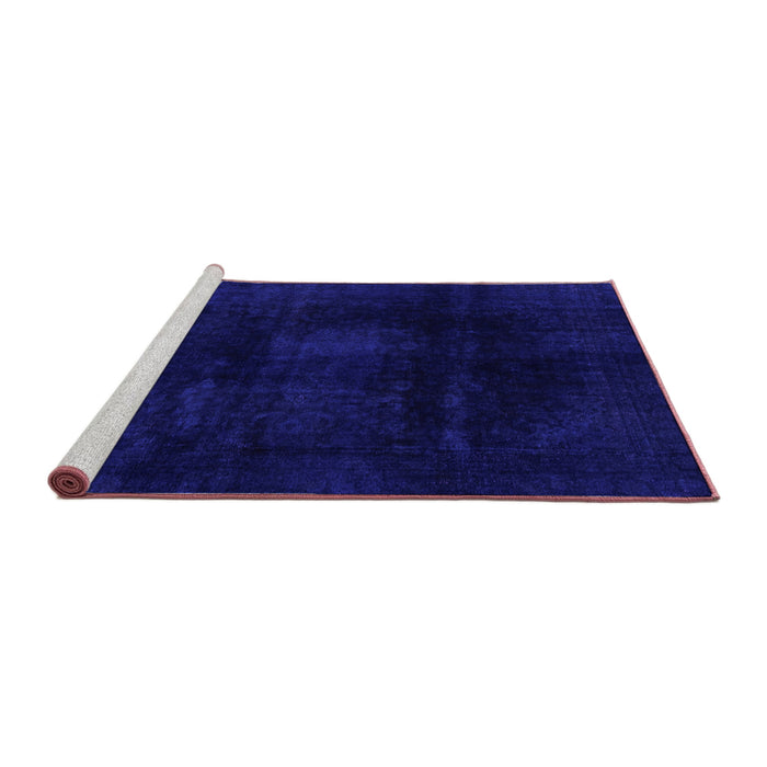 Sideview of Machine Washable Oriental Purple Modern Area Rugs, wshabs2629pur