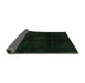 Sideview of Oriental Emerald Green Modern Rug, abs2629emgrn