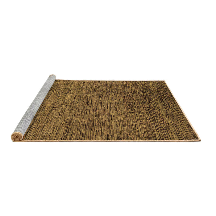 Sideview of Machine Washable Abstract Brown Modern Rug, wshabs262brn