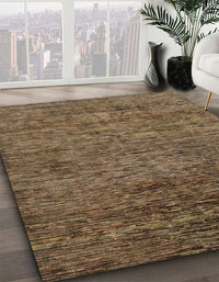 Abstract Reddish Brown Modern Rug, abs262