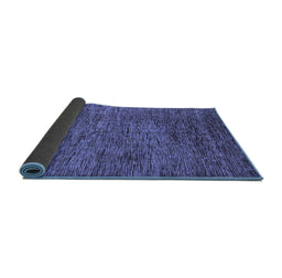 Sideview of Abstract Blue Modern Rug, abs262blu