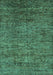 Abstract Turquoise Modern Rug, abs262turq