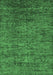 Machine Washable Abstract Emerald Green Modern Area Rugs, wshabs262emgrn