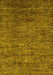 Abstract Yellow Modern Rug, abs262yw