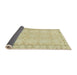 Sideview of Abstract Brown Gold Oriental Rug, abs2630