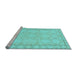 Sideview of Machine Washable Oriental Light Blue Modern Rug, wshabs2630lblu