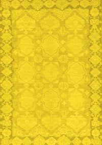 Oriental Yellow Modern Rug, abs2630yw