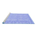 Sideview of Machine Washable Oriental Blue Modern Rug, wshabs2630blu