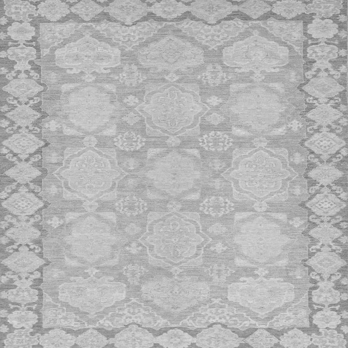 Square Machine Washable Oriental Gray Modern Rug, wshabs2630gry