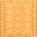 Square Machine Washable Oriental Orange Modern Area Rugs, wshabs2630org