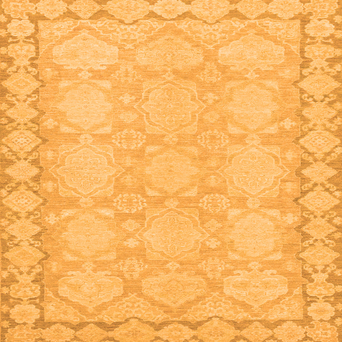 Square Oriental Orange Modern Rug, abs2630org