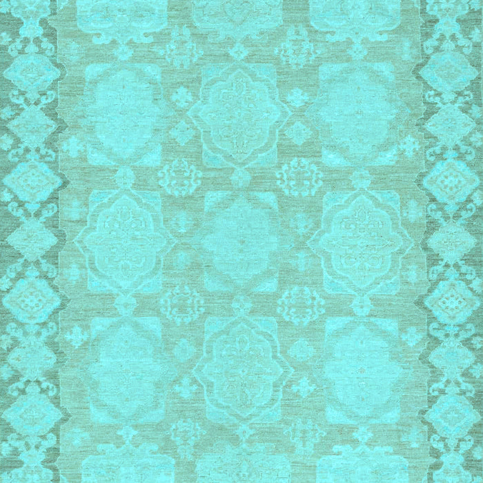 Machine Washable Oriental Light Blue Modern Rug, wshabs2630lblu