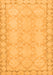 Machine Washable Oriental Orange Modern Area Rugs, wshabs2630org