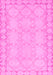 Machine Washable Oriental Pink Modern Rug, wshabs2630pnk