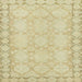 Square Machine Washable Abstract Brown Gold Rug, wshabs2630