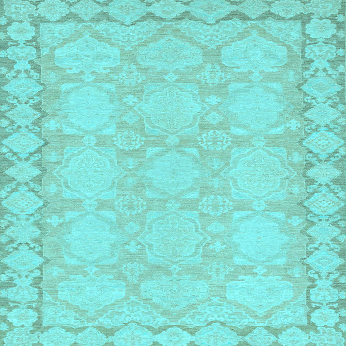 Square Oriental Light Blue Modern Rug, abs2630lblu