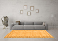 Machine Washable Oriental Orange Modern Rug, wshabs2630org