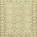 Square Abstract Brown Gold Oriental Rug, abs2630