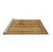 Sideview of Machine Washable Oriental Brown Modern Rug, wshabs2631brn