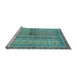 Sideview of Machine Washable Oriental Light Blue Modern Rug, wshabs2631lblu