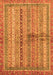 Machine Washable Oriental Orange Modern Area Rugs, wshabs2631org