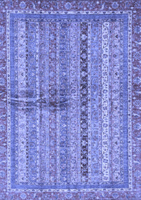 Oriental Blue Modern Rug, abs2631blu