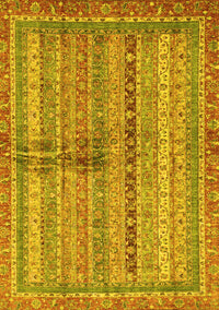 Oriental Yellow Modern Rug, abs2631yw