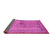 Sideview of Oriental Pink Modern Rug, abs2631pnk