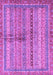 Machine Washable Oriental Purple Modern Area Rugs, wshabs2631pur
