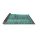 Sideview of Oriental Light Blue Modern Rug, abs2631lblu