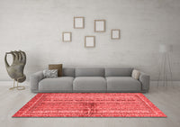 Machine Washable Oriental Red Modern Rug, wshabs2631red