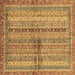 Square Oriental Brown Modern Rug, abs2631brn