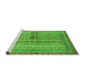 Sideview of Machine Washable Oriental Green Modern Area Rugs, wshabs2631grn