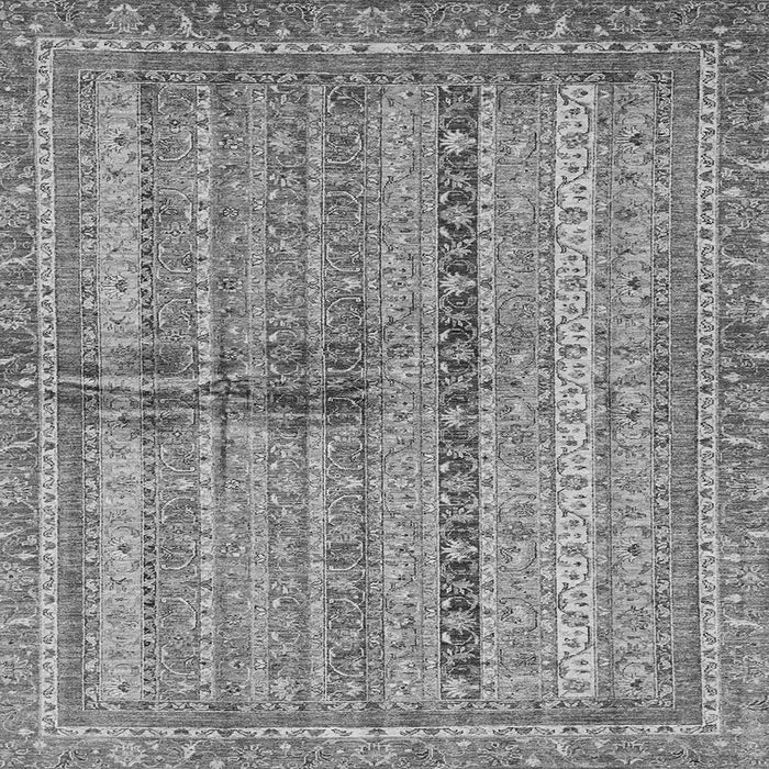 Square Oriental Gray Modern Rug, abs2631gry