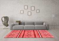 Machine Washable Oriental Red Modern Rug, wshabs2632red