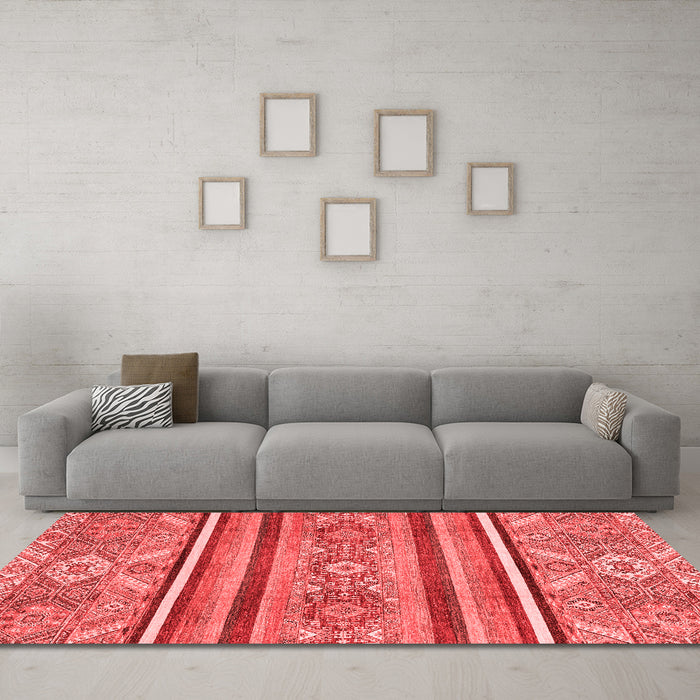 Modern Red Washable Rugs