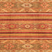 Square Machine Washable Oriental Orange Modern Area Rugs, wshabs2632org