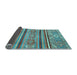 Sideview of Oriental Light Blue Modern Rug, abs2632lblu