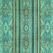 Square Oriental Turquoise Modern Rug, abs2632turq